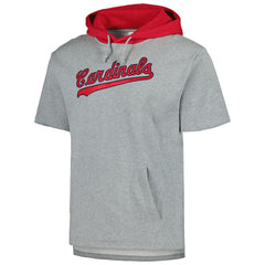 St. Louis Cardinals Mitchell & Ness Postgame Short Sleeve Pullover Hoodie - MLB