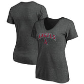 Los Angeles Angels Women's Core Team Lock Up V-Neck T-Shirt - MLB