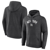 New York Yankees Team Lock Up Wordmark Pullover Hoodie - MLB