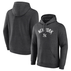 New York Yankees Team Lock Up Wordmark Pullover Hoodie - MLB