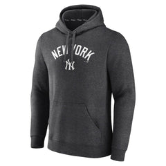 New York Yankees Team Lock Up Wordmark Pullover Hoodie - MLB
