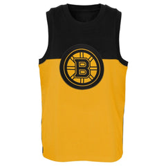 Boston Bruins Youth Revitalize Tank Top - Gold/Black - NHL