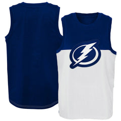 Tampa Bay Lightning Youth Revitalize Tank Top - White/Blue - NHL