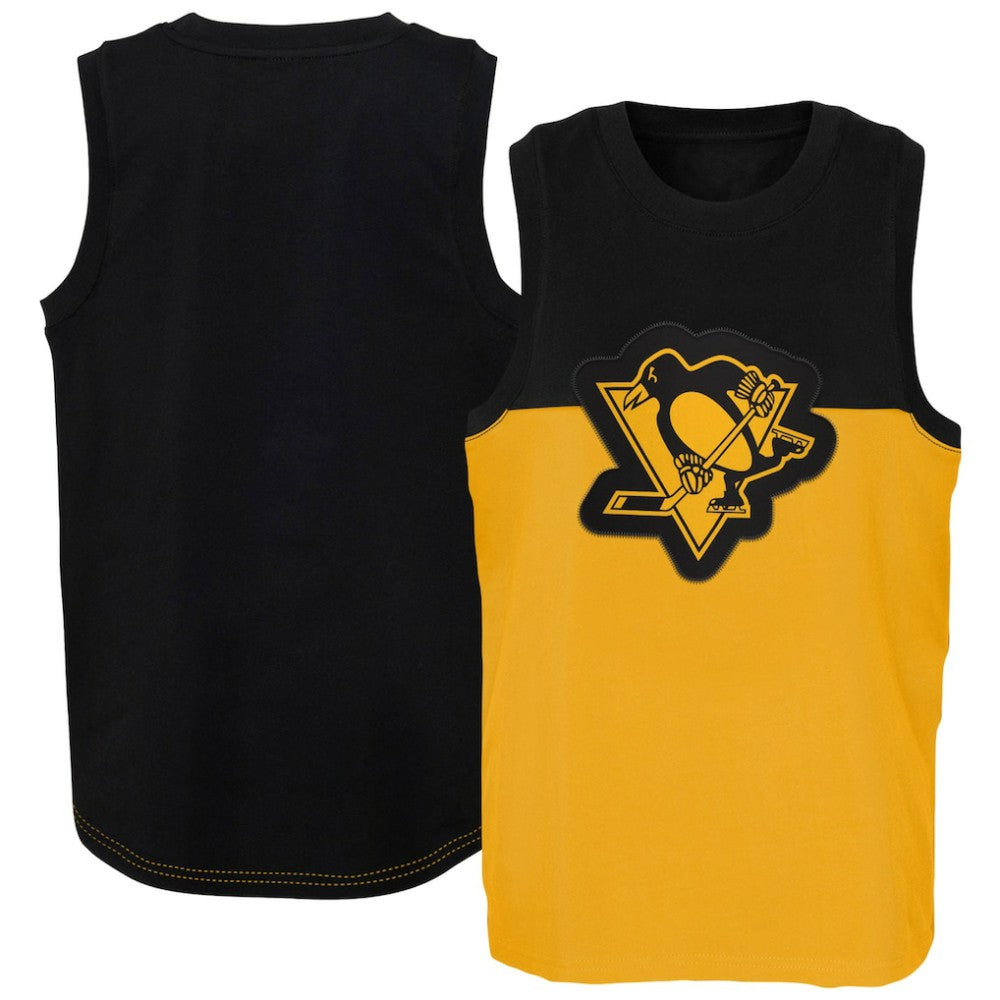 Pittsburgh Penguins Youth Revitalize Tank Top - Gold/Black - NHL