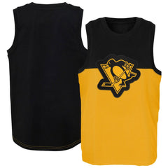 Pittsburgh Penguins Youth Revitalize Tank Top - Gold/Black - NHL