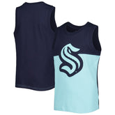 Seattle Kraken Youth Revitalize Tank Top - Light Blue/Dark Sea Blue - NHL
