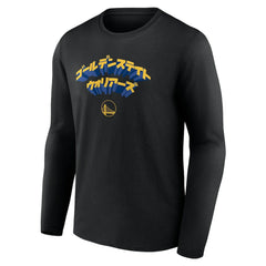 Golden State Warriors Japanese Heritage Long Sleeve T-Shirt Black - NBA