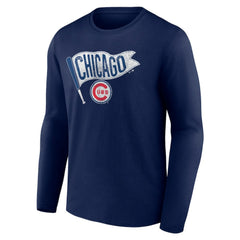 Chicago Cubs Flag Long Sleeve T-Shirt - MLB