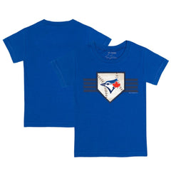 Toronto Blue Jays Tiny Turnip Youth Base Stripe T-Shirt - MLB