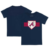 Atlanta Braves Tiny Turnip Youth Base Stripe T-Shirt - MLB