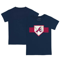 Atlanta Braves Tiny Turnip Youth Base Stripe T-Shirt - MLB
