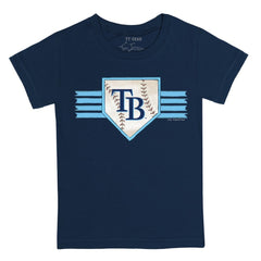 Tampa Bay Rays Tiny Turnip Youth Base Stripe T-Shirt - MLB