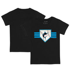 Miami Marlins Tiny Turnip Youth Base Stripe T-Shirt - MLB