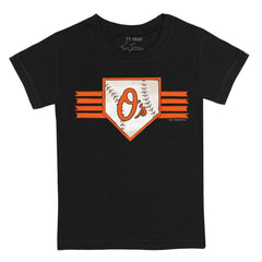 Baltimore Orioles Tiny Turnip Youth Base Stripe T-Shirt - MLB