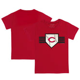 Cincinnati Reds Tiny Turnip Youth Base Stripe T-Shirt - MLB