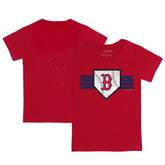 Boston Red Sox Tiny Turnip Youth Base Stripe T-Shirt - MLB