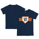 Detroit Tigers Tiny Turnip Youth Base Stripe T-Shirt - MLB