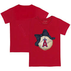 Los Angeles Angels Tiny Turnip Youth Baseball Bow T-Shirt - MLB