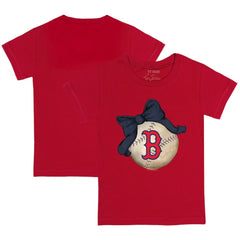 Boston Red Sox Tiny Turnip Youth Baseball Bow T-Shirt - MLB