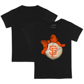San Francisco Giants Tiny Turnip Youth Baseball Bow T-Shirt - MLB