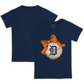 Detroit Tigers Tiny Turnip Youth Baseball Bow T-Shirt - MLB