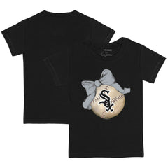 Chicago White Sox Tiny Turnip Youth Baseball Bow T-Shirt - MLB