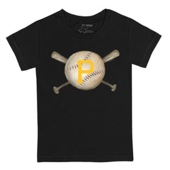 Pittsburgh Pirates Tiny Turnip Youth Baseball Cross Bats T-Shirt - MLB