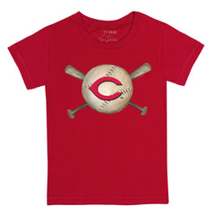 Cincinnati Reds Tiny Turnip Youth Baseball Cross Bats T-Shirt - MLB