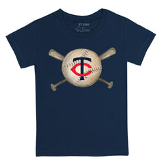 Minnesota Twins Tiny Turnip Youth Baseball Cross Bats T-Shirt - MLB