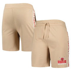 Chicago Bulls Concepts Sport Team Stripe Shorts Tan - NBA