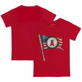 Los Angeles Angels Tiny Turnip Youth Baseball Flag T-Shirt - MLB