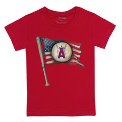 Los Angeles Angels Tiny Turnip Youth Baseball Flag T-Shirt - MLB