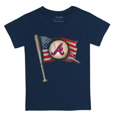 Atlanta Braves Tiny Turnip Youth Baseball Flag T-Shirt - MLB
