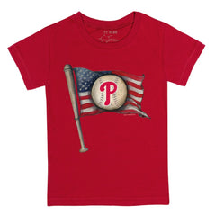 Philadelphia Phillies Tiny Turnip Youth Baseball Flag T-Shirt - MLB