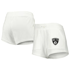 Brooklyn Nets Concepts Sport Women's Sunray Shorts White - NBA