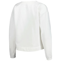 Los Angeles Lakers Concepts Sport Women's Sunray Notch Neck Long Sleeve Top White - NBA