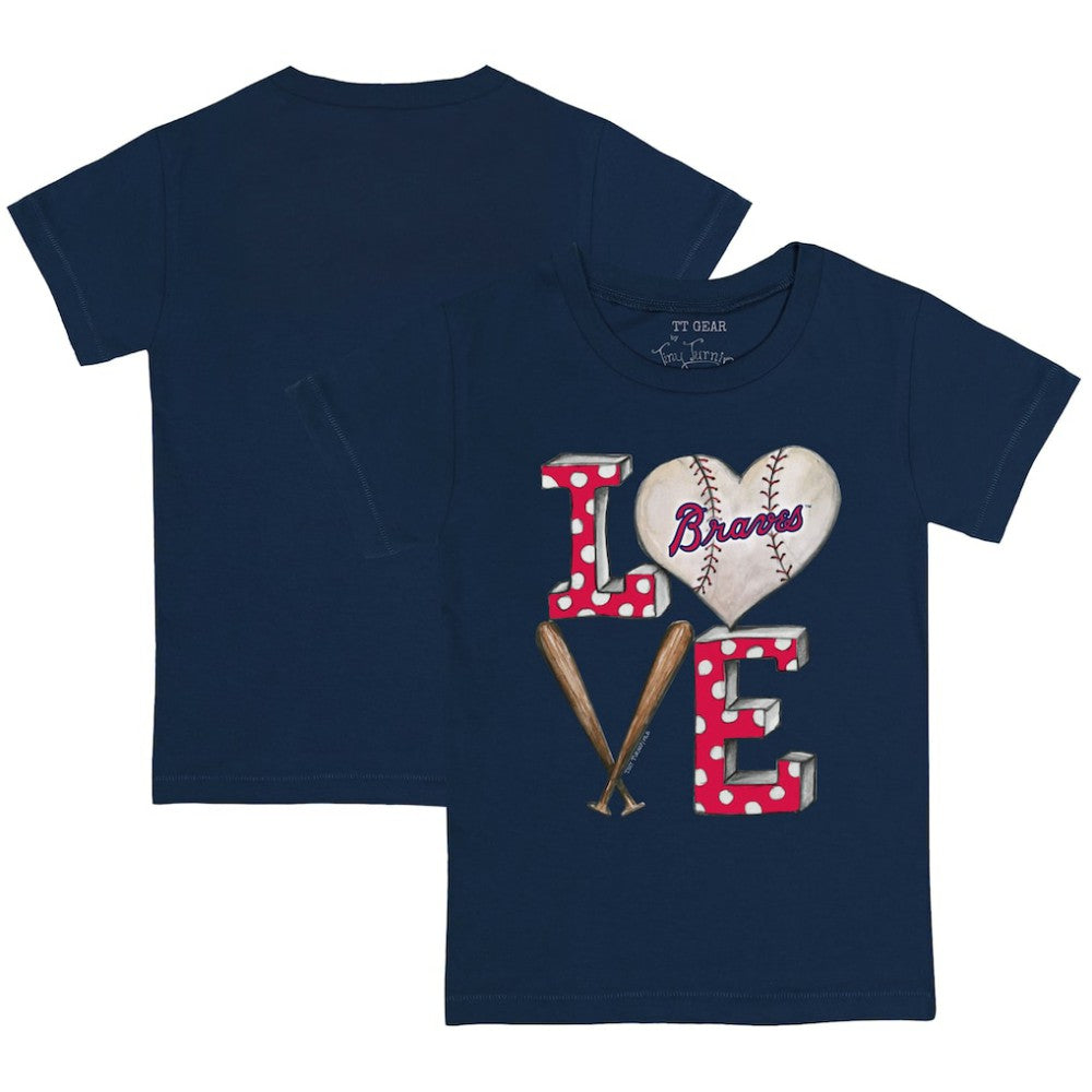 Atlanta Braves Tiny Turnip Youth Baseball Love T-Shirt - MLB