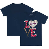 Atlanta Braves Tiny Turnip Youth Baseball Love T-Shirt - MLB