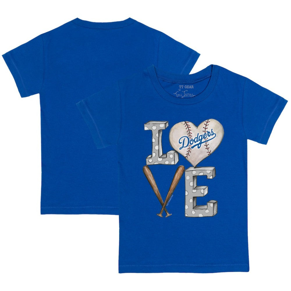 Los Angeles Dodgers Tiny Turnip Youth Baseball Love T-Shirt - MLB