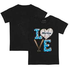 Miami Marlins Tiny Turnip Youth Baseball Love T-Shirt - MLB