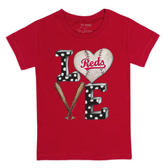 Cincinnati Reds Tiny Turnip Youth Baseball Love T-Shirt - MLB