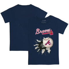 Atlanta Braves Tiny Turnip Youth Baseball Tear T-Shirt - MLB
