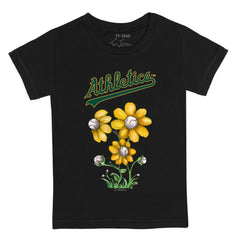 Athletics Tiny Turnip Youth Blooming Baseballs T-Shirt - MLB