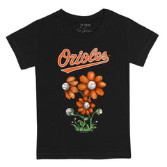 Baltimore Orioles Tiny Turnip Youth Blooming Baseballs T-Shirt - MLB