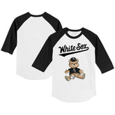 Chicago White Sox Tiny Turnip Youth Teddy Boy 3/4-Sleeve Raglan T-Shirt - MLB