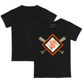 San Francisco Giants Tiny Turnip Youth Diamond Cross Bats T-Shirt - MLB