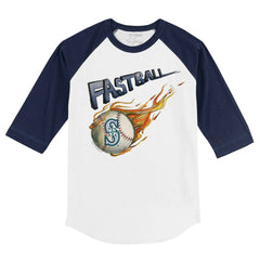Seattle Mariners Tiny Turnip Youth Fastball 3/4-Sleeve Raglan T-Shirt - MLB