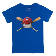 Toronto Blue Jays Tiny Turnip Youth Hat Crossbats T-Shirt - MLB