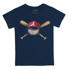 Atlanta Braves Tiny Turnip Youth Hat Crossbats T-Shirt - MLB