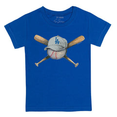Los Angeles Dodgers Tiny Turnip Youth Hat Crossbats T-Shirt - MLB